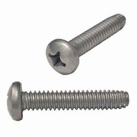 #6-32 x 3/4" Pan Head, Phillips, Thread Cutting Screw, Type-F, 18-8 Stainless